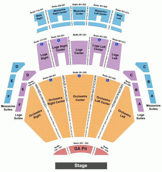 8 Photos Microsoft Theater Seating Chart View And Review Alqu Blog
