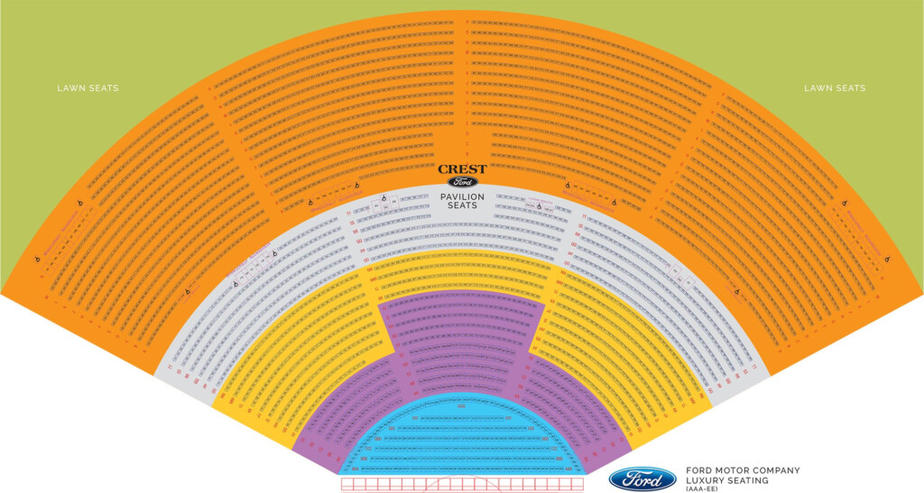 Dte Energy Music Theater Seating Chart With Seat Numbers Brokeasshome