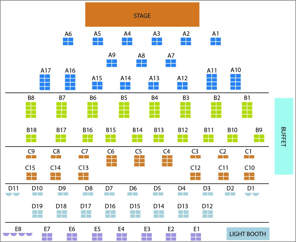 Seating Chart Dutch Apple Dinner Theatre