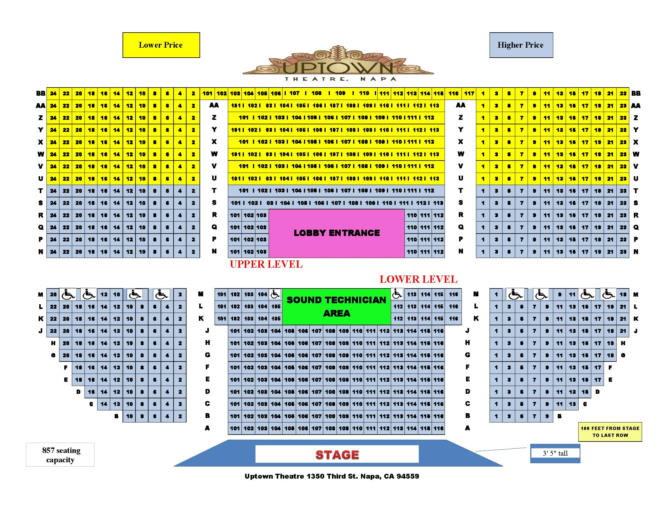 Seating Chart Uptown Theatre Uptown Theatre Napa Seating Chart Uptown Theatre Uptown Theatre Napa