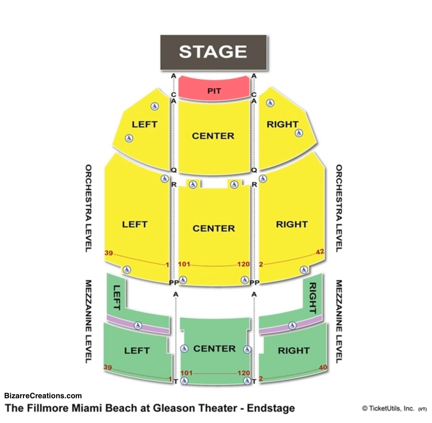 The Fillmore Miami Beach At The Jackie Gleason Theater Seating Charts